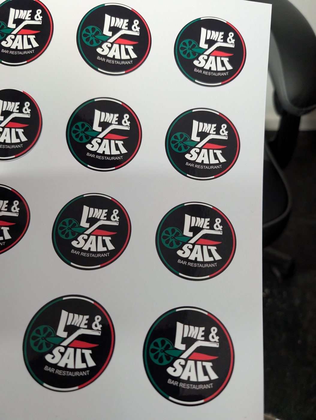 Lime & Salt sticker sheet