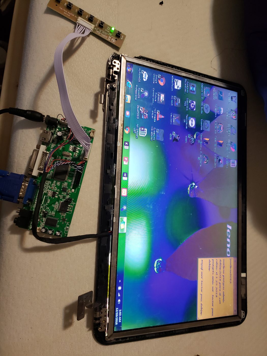 Laptop repair — motherboard